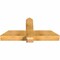 Ekena Millwork Eugene Rough Sawn Timber Gable Bracket, Western Red Cedar, 48"W x 22"H x 6"D x 6"F, 11/12 Pitch GBW048X22X0606EUG00RWR - alternate 4